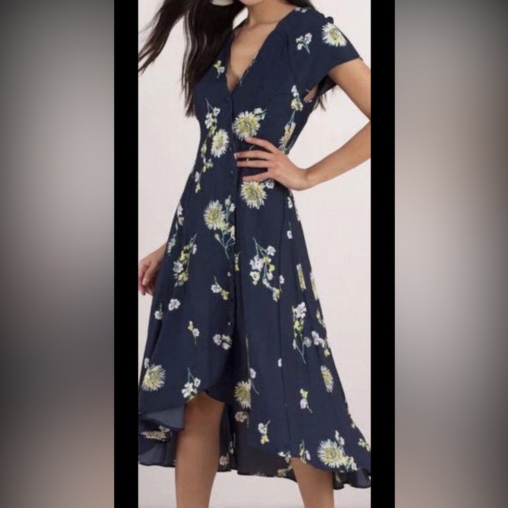 Free People Lost in You Midi Floral Daisy Dress Maxi
